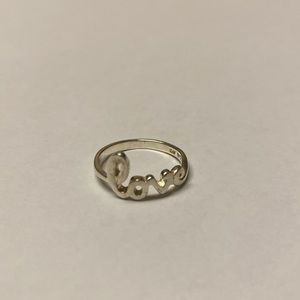 Sterling Silver love ring